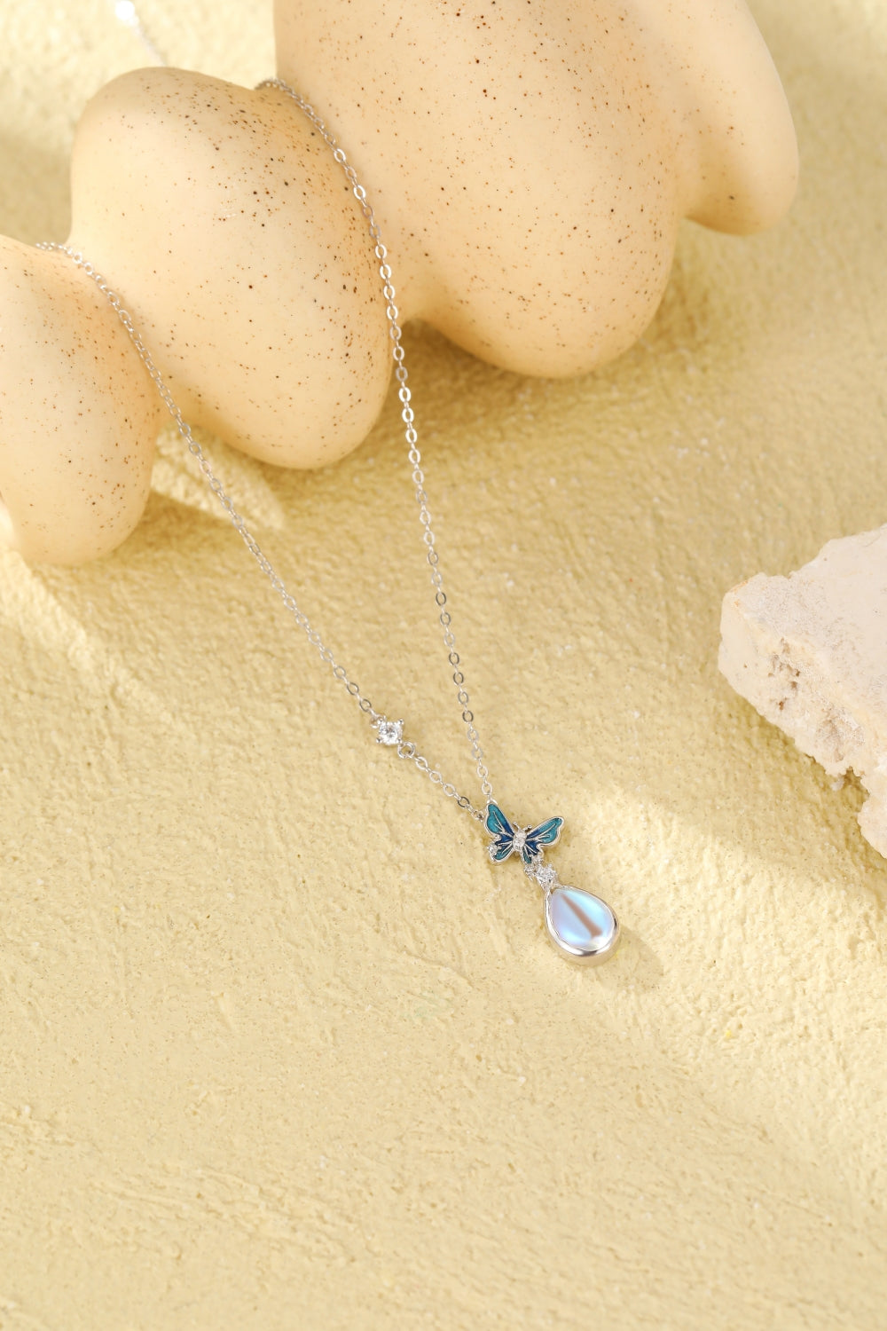 Butterfly & Droplet Necklace