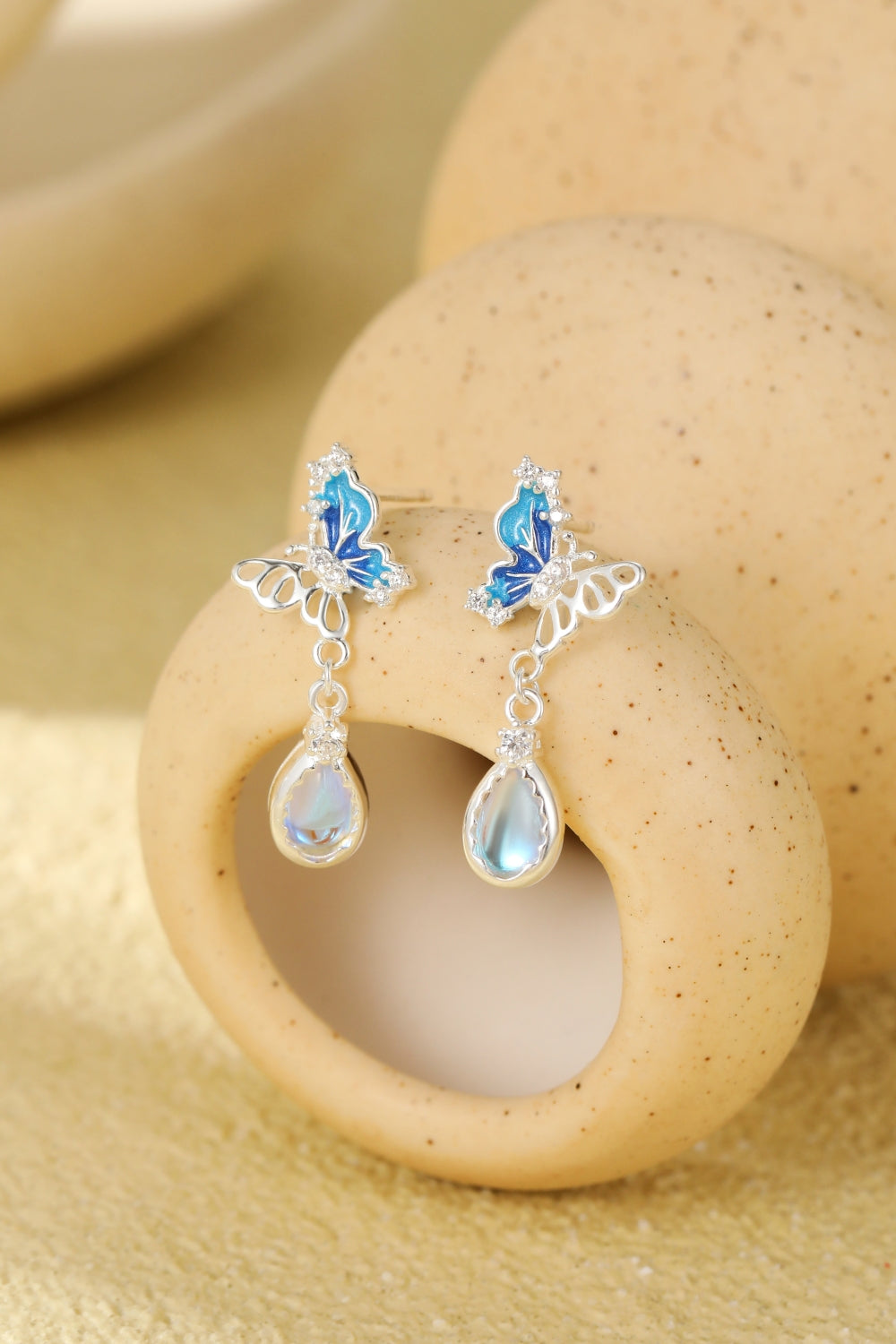 Butterfly & Droplet Earrings