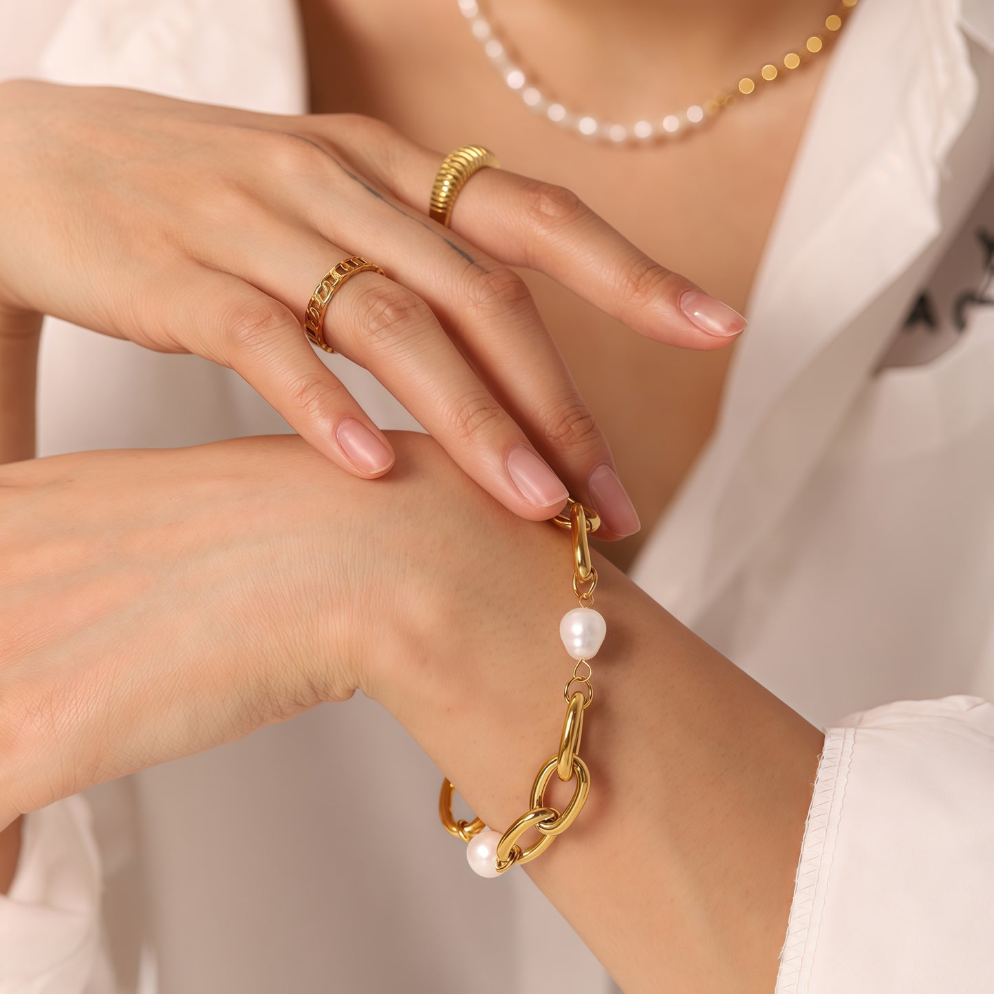 Pearl & Gold Auspice – The Eastern Prosperity Bracelet