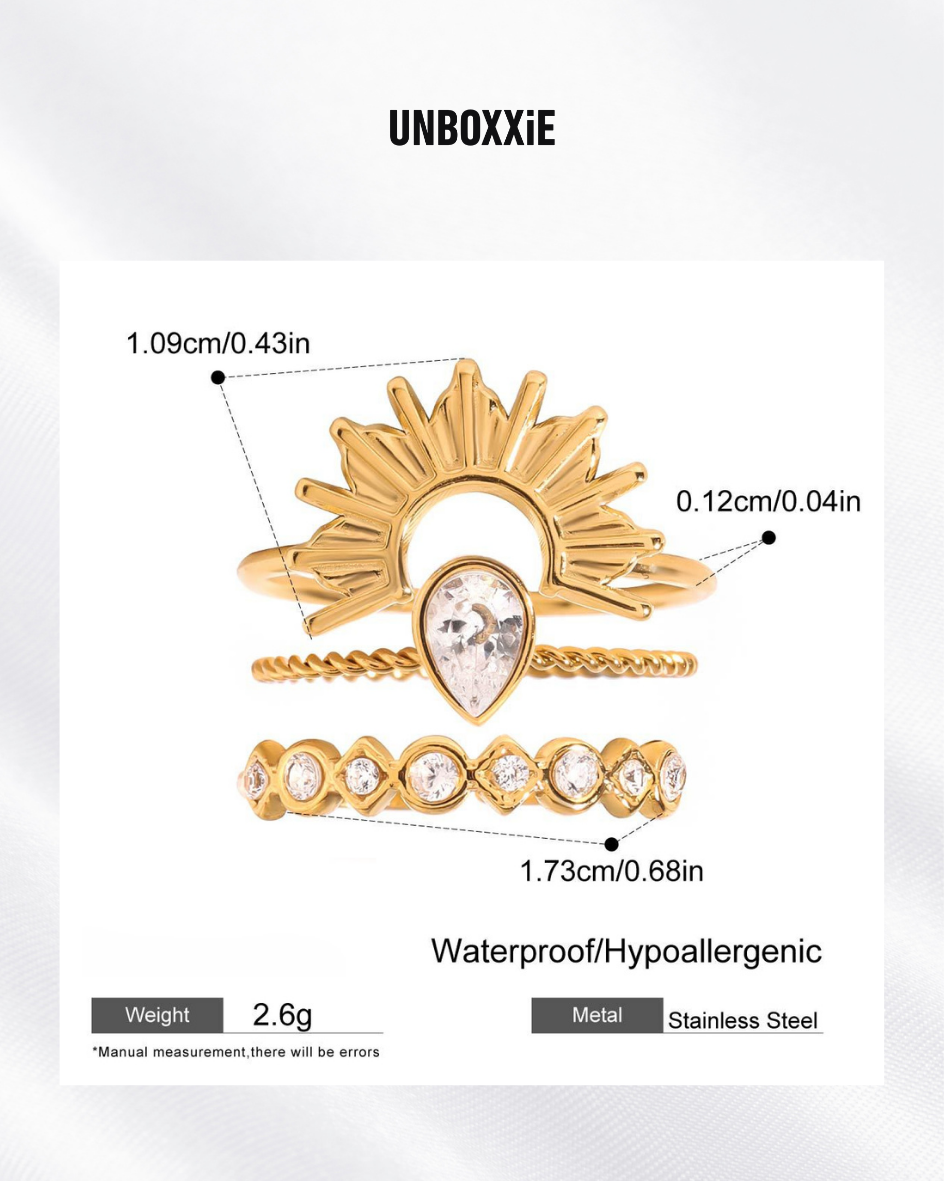 Auspicious Radiance Celestial Sunburst Ring