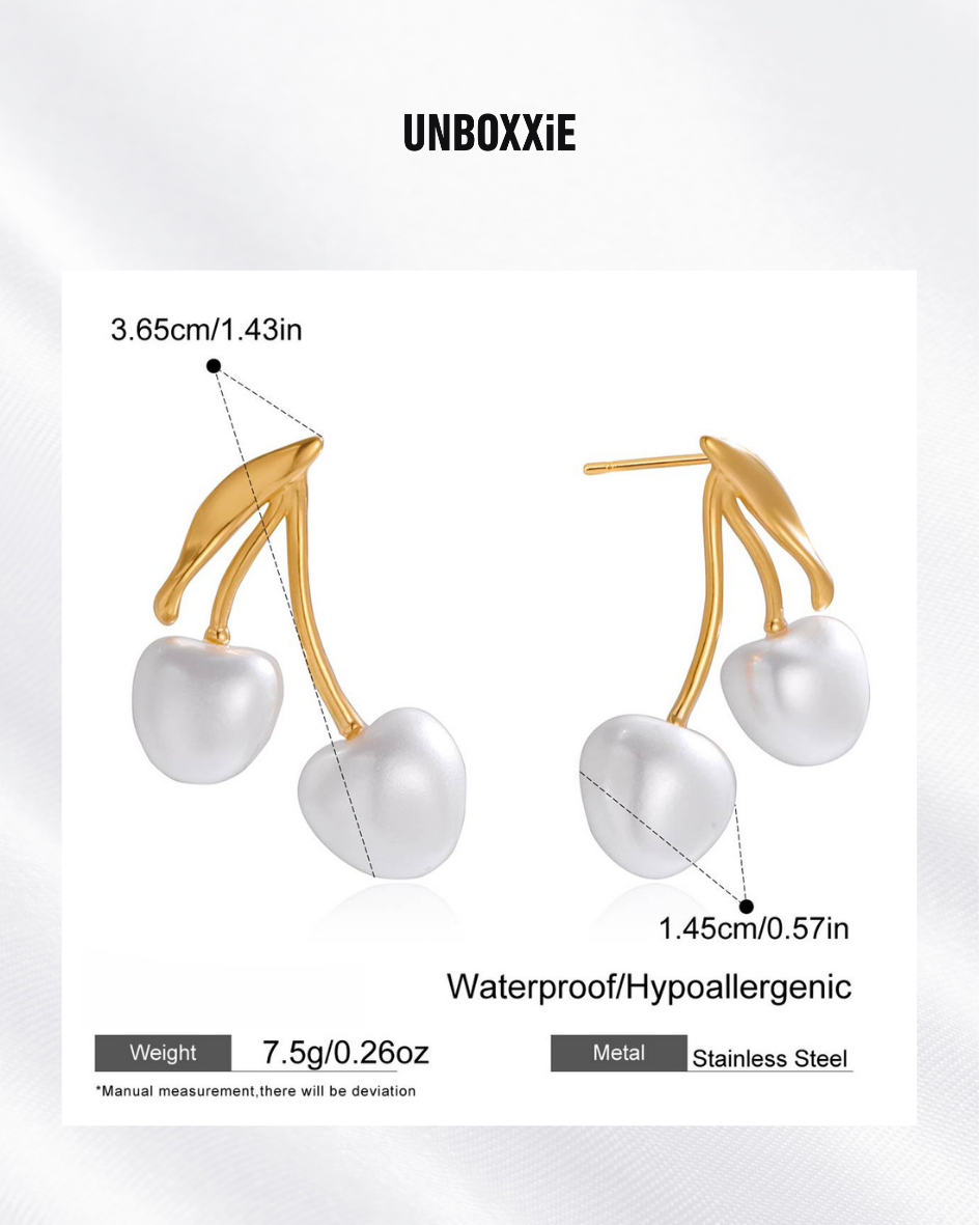 Pearl-Cherry Auspice – The Eastern Fullness Earrings