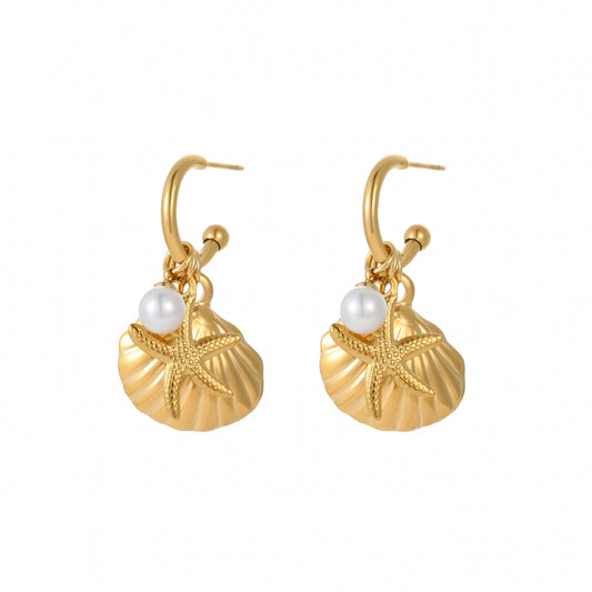 Ocean Auspice – The Seaside Blessing Earrings
