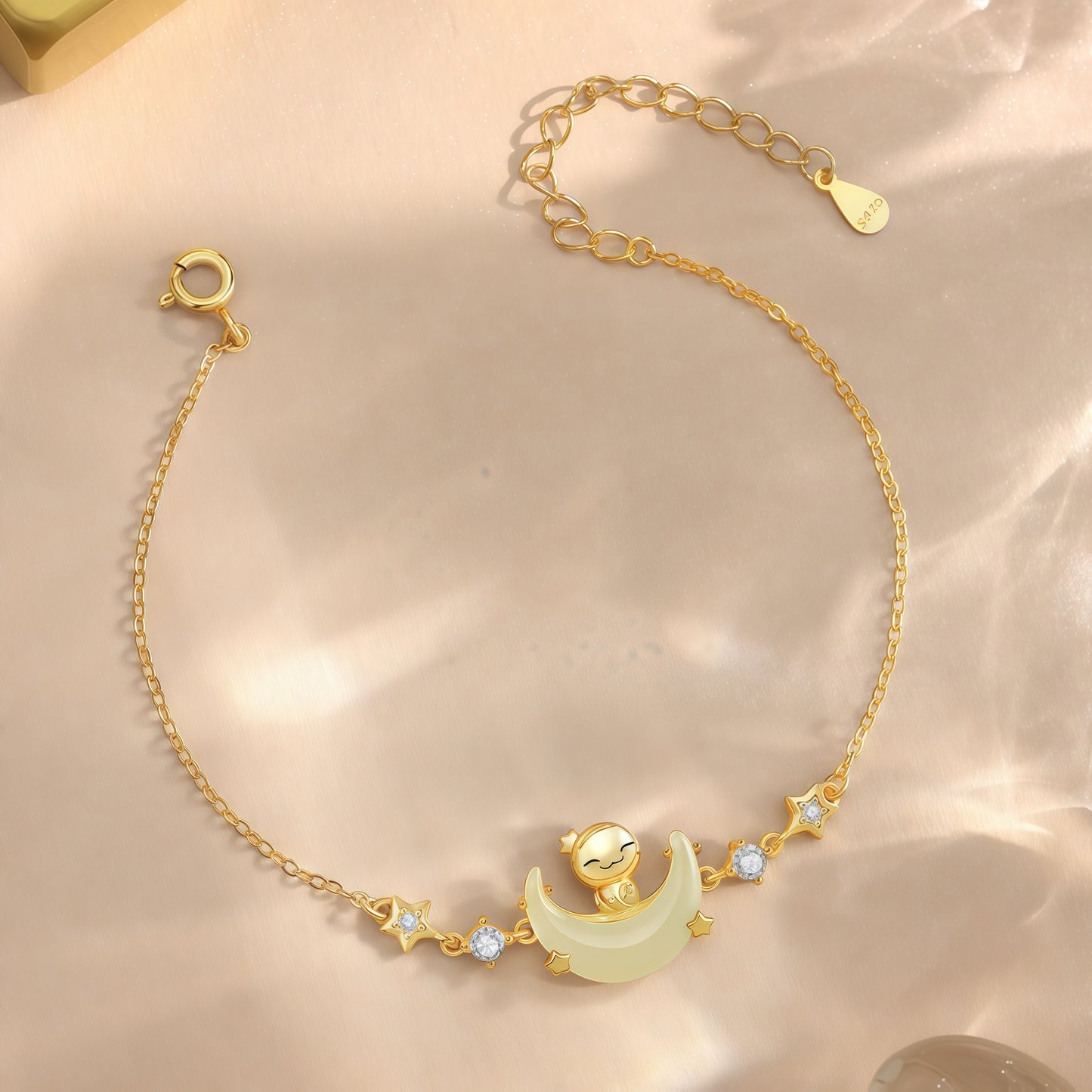 Moon Boat & Playful Snake Bracelet