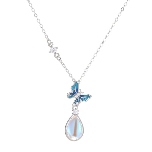 Butterfly & Droplet Necklace