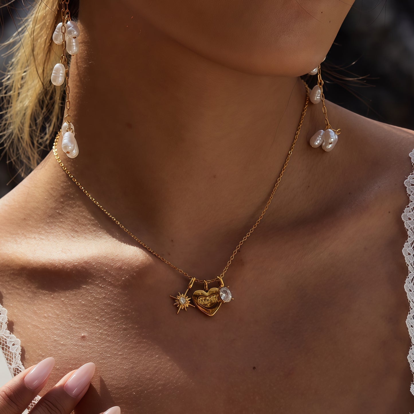 Auspicious Hearts & Stars – The Eastern Blessing Necklace