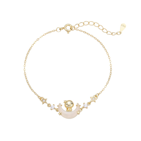 Moon Boat & Playful Snake Bracelet