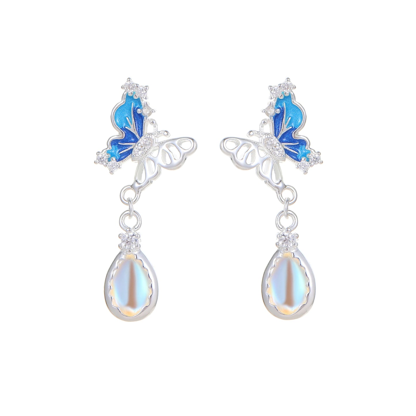 Butterfly & Droplet Earrings