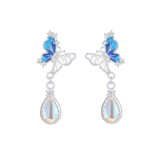 Butterfly & Droplet Earrings