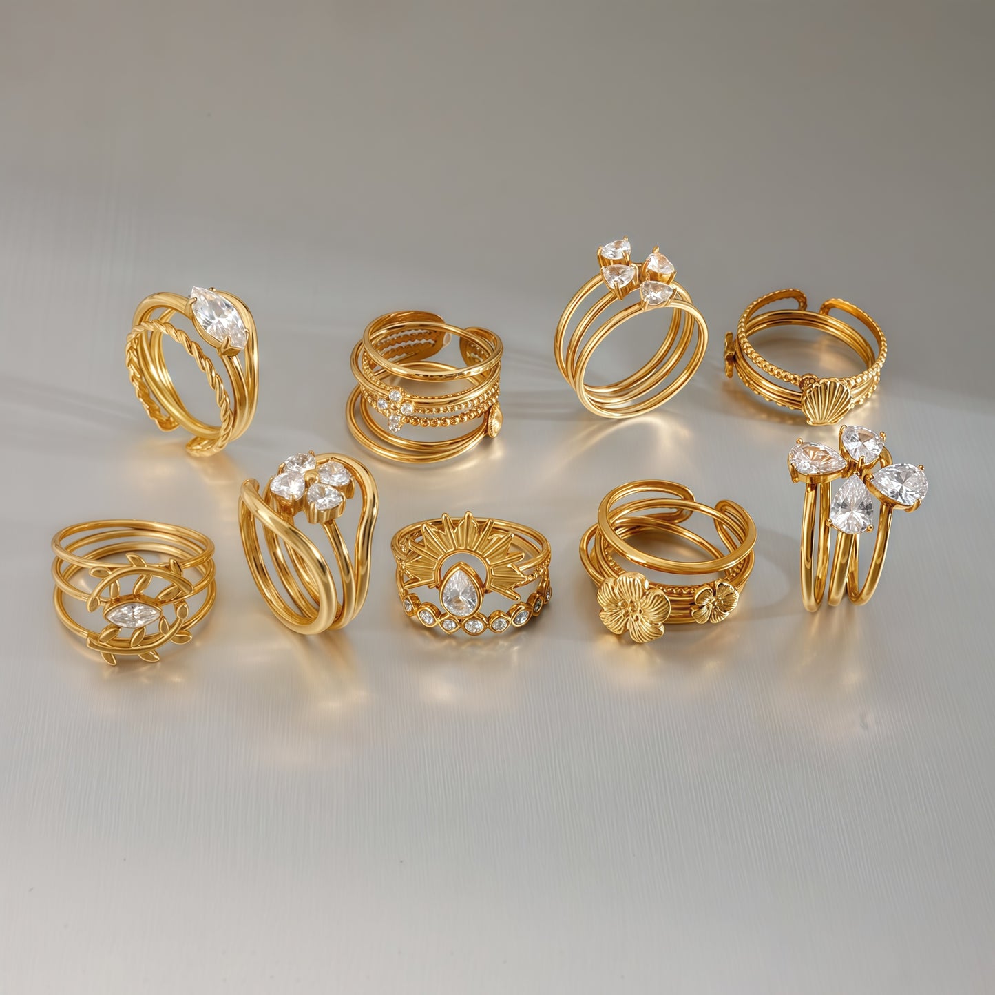 Auspicious Radiance Celestial Sunburst Ring