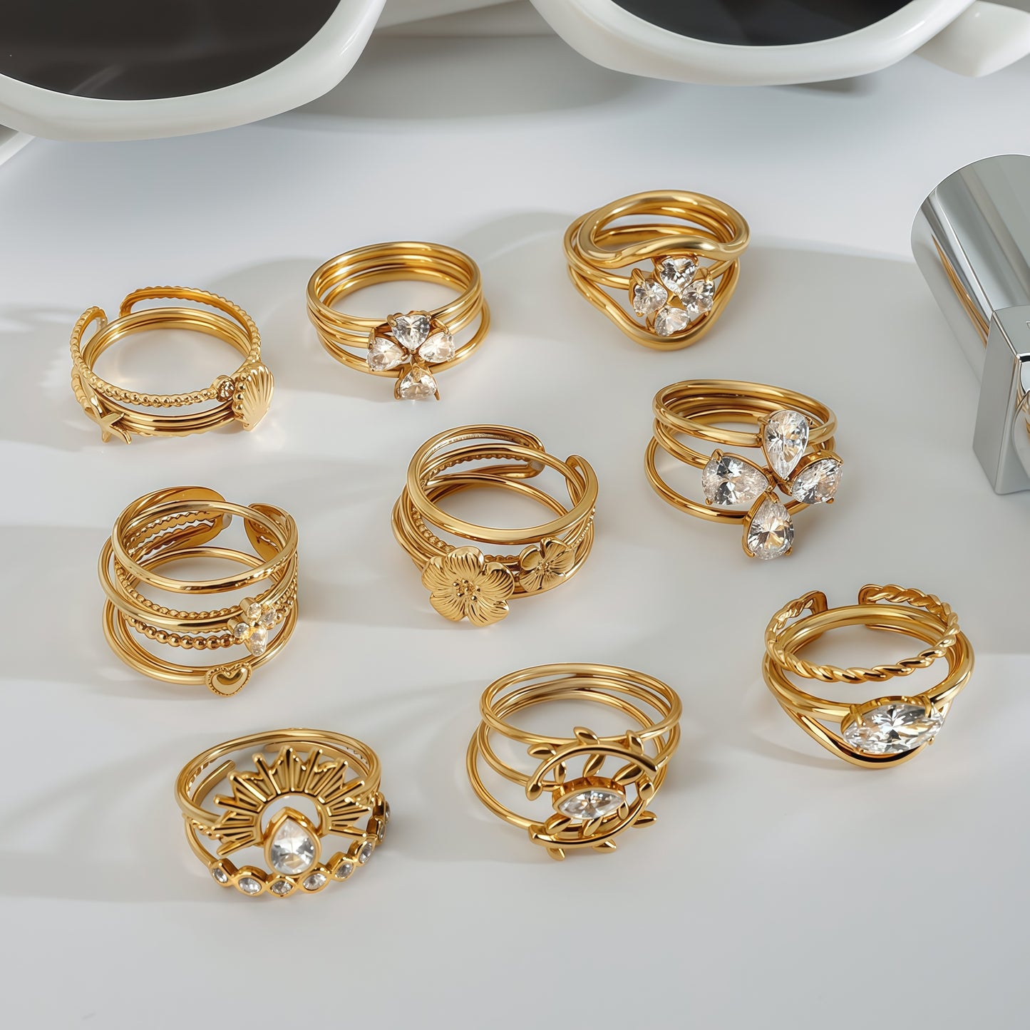Auspicious Radiance Celestial Sunburst Ring