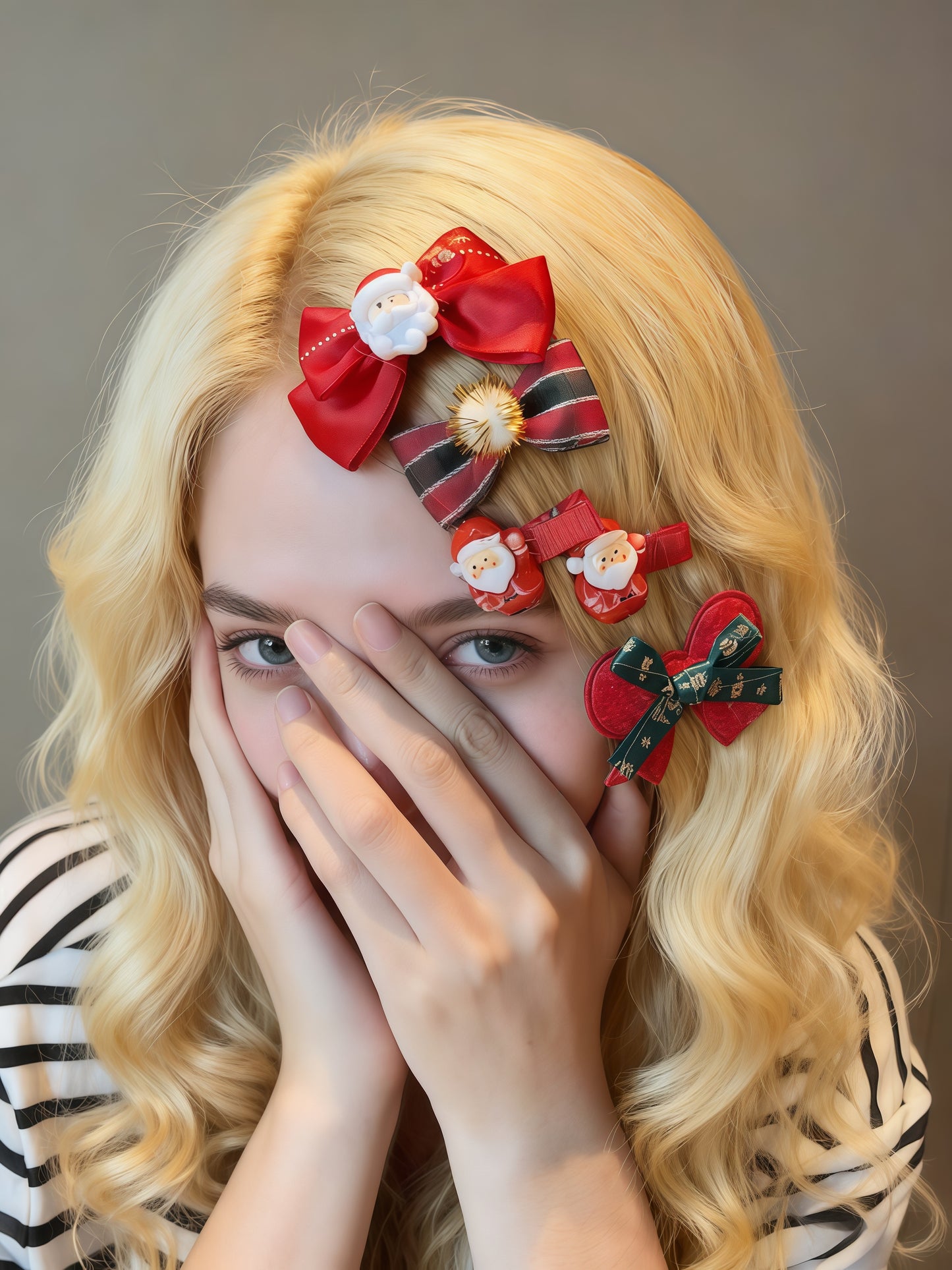 Christmas Santa & Bows – The Festive Cheer Series