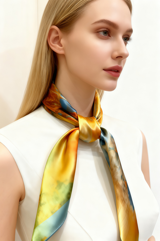 Autumn Forest Painting Scarf